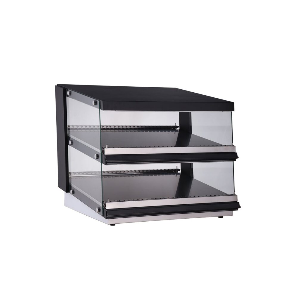 Polarman RTR-85D 32″ Slanted 2-Shelf Countertop Heated Display Merchandiser