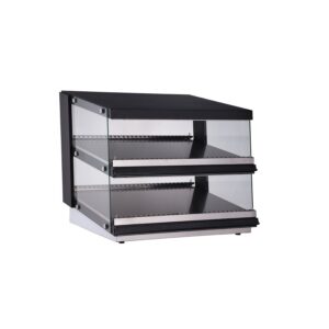 Polarman RTR-85D 32″ Slanted 2-Shelf Countertop Heated Display Merchandiser
