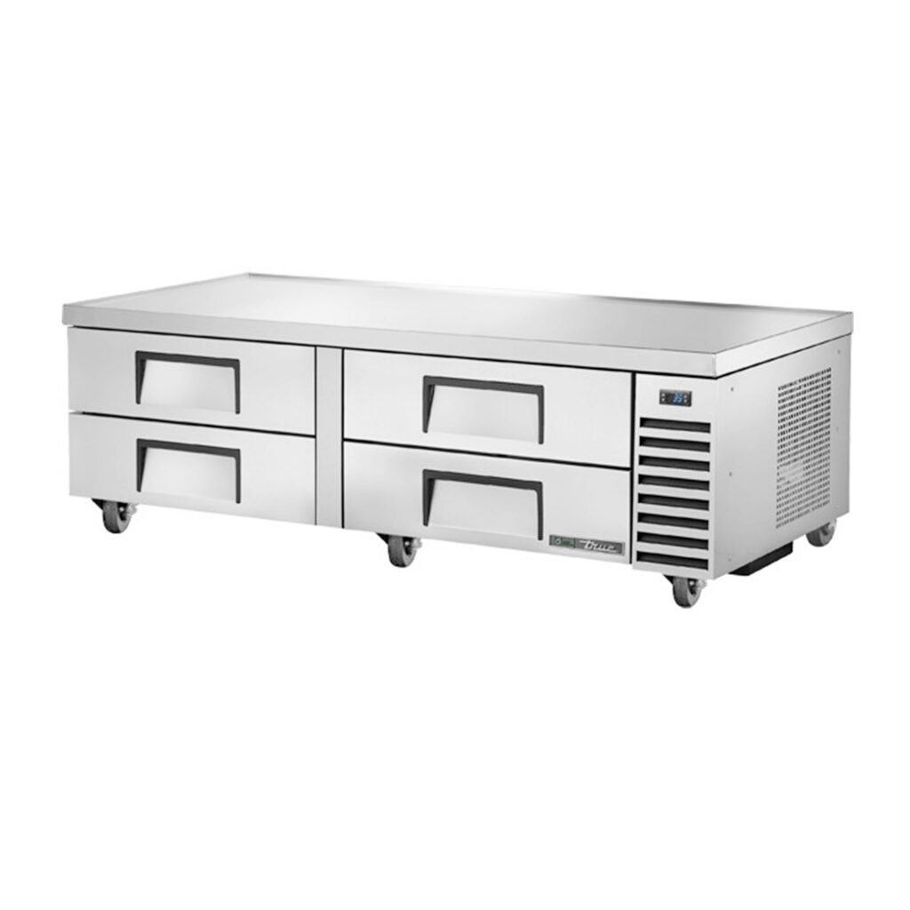 True TRCB-72-HC 72 3/8″ Refrigerated Chef Base with 4 Drawers