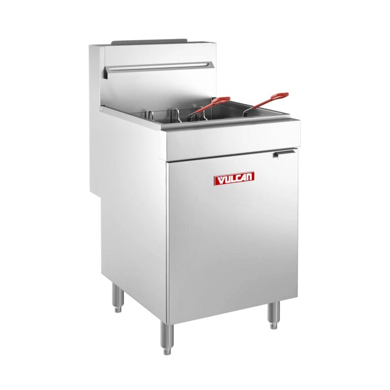 Vulcan LG500-LP 65-70 lb. Liquid Propane Floor Fryer – 150,000 BTU
