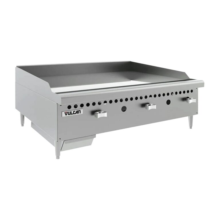 Vulcan VCRG48-M Natural Gas 48″ Countertop Griddle with Manual Controls – 100,000 BTU