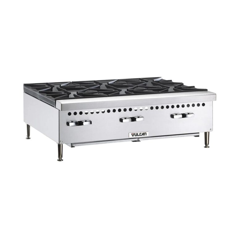 Vulcan  VCRH36 Natural Gas 36″ 6 Burner Countertop Range / Hot Plate – 150,000 BTU