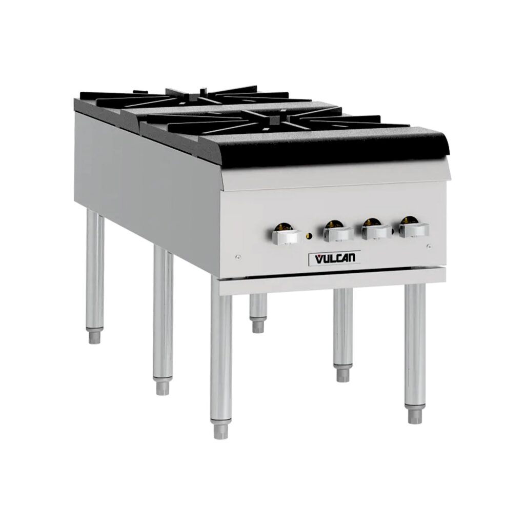 Vulcan VSP200F Natural Gas 2 Burner Stock Pot Range – 220,000 BTU