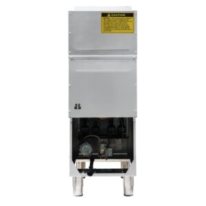 Flamaster FLM-F4-NG 15 1/2″ Natural Gas Floor Fryer, 40-50 lb, 4 Tubes, 120,000 BTU