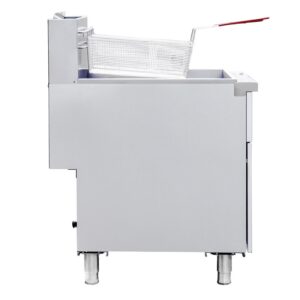 Flamaster FLM-F5-NG 21″ Natural Gas Floor Fryer, 75-80 lb, 5 Tubes, 150,000 BTU