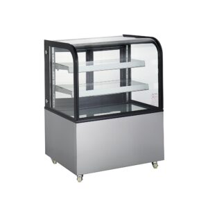 Polarman PLM-270A 36″  Curved Glass Refrigerated Bakery Display Case With LED Lights