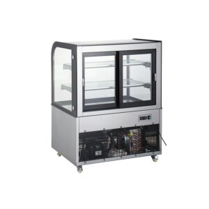 Polarman PLM-270A 36″  Curved Glass Refrigerated Bakery Display Case With LED Lights