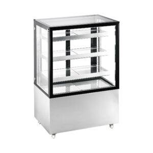 Polarman PLM-271S 36″ Square Glass Refrigerated Bakery Display Case with LED Lighting