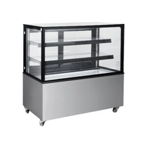 Polarman PLM-370S 48″ Square Glass Refrigerated Bakery Display Case with LED Lighting