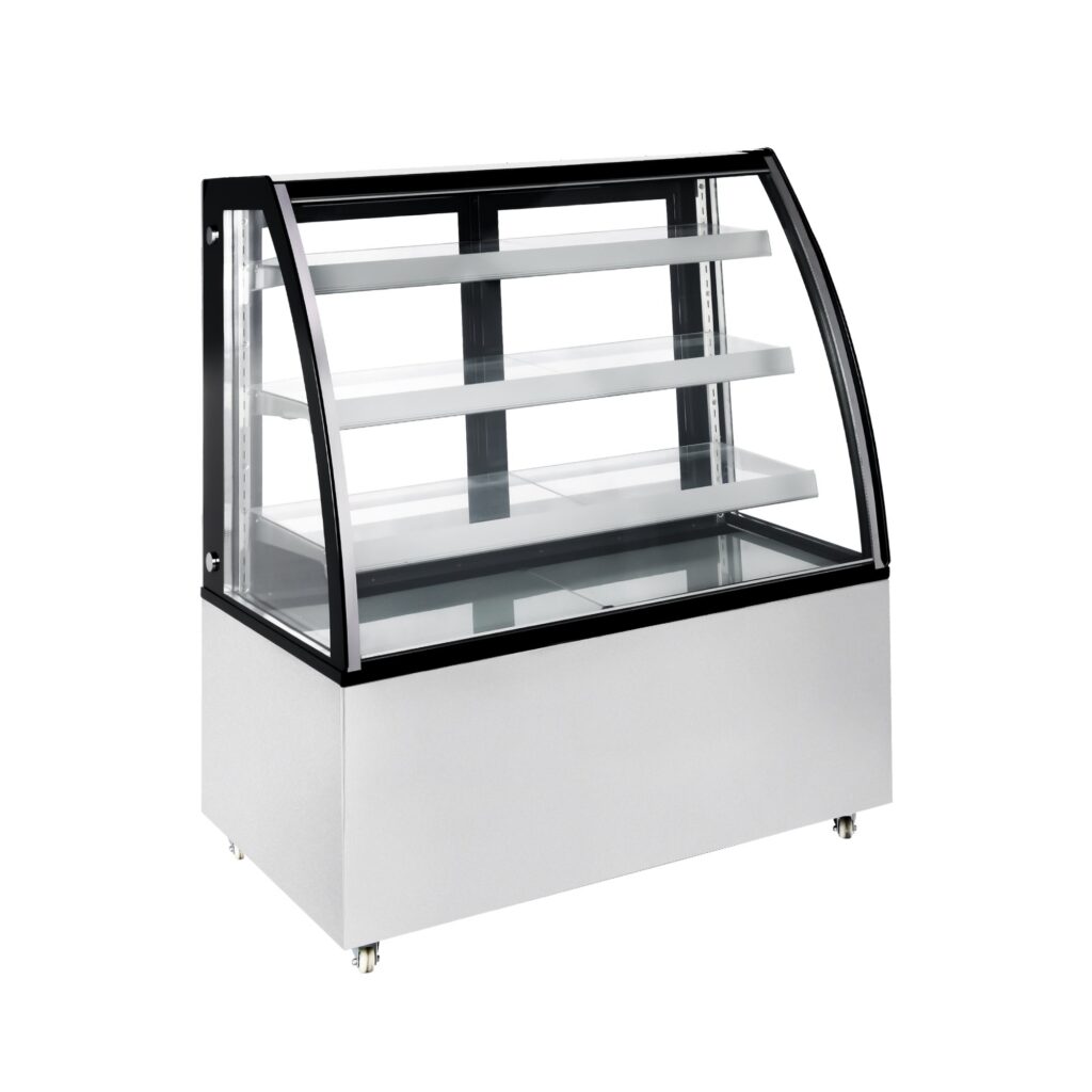 Polarman PLM-371A 48″ Curved Glass Refrigerated Bakery Display Case with LED Lighting