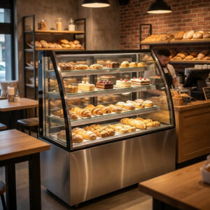 Polarman PLM-371A 48″ Curved Glass Refrigerated Bakery Display Case with LED Lighting