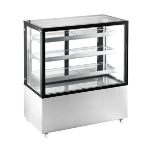 Polarman PLM-371S 48″ Square Glass Refrigerated Bakery Display Case with LED Lighting