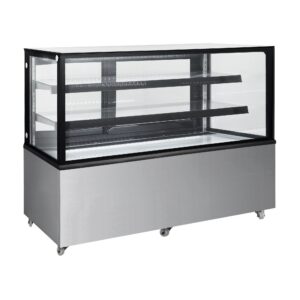 Polarman PLM-470S 60″ Square Glass Refrigerated Bakery Display Case with LED Lighting