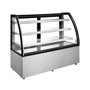 Polarman PLM-471A 60″ Curved Glass Refrigerated Bakery Display Case with LED Lighting