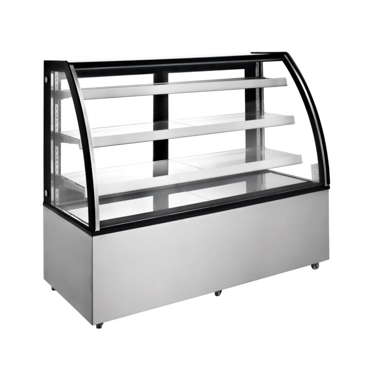 Polarman ARC-471Y 60″ Curved Glass Refrigerated Bakery Display Case with LED Lighting