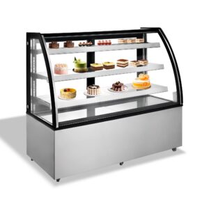 Polarman PLM-471A 60″ Curved Glass Refrigerated Bakery Display Case with LED Lighting