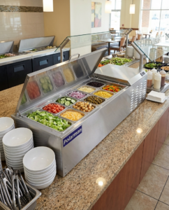Polarman PLM-PD40 39″ Countertop Refrigerated Topping Rail, Stainless Steel, (6) 1/6 Size Pans