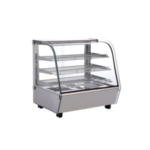 Polarman PLM-W120L 27″ 3 Shelf Countertop Heated Display Case with Sliding Doors