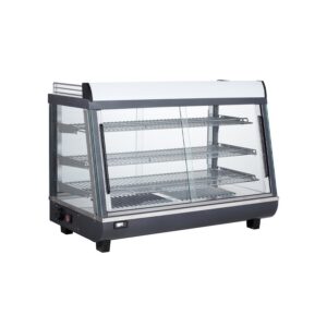 Polarman PLM-W136L 36″ 3 Shelf Countertop Heated Display Case with Sliding Doors