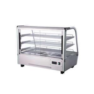 Polarman PLM-W160L 34″ 3 Shelf Countertop Heated Display Case with Sliding Doors
