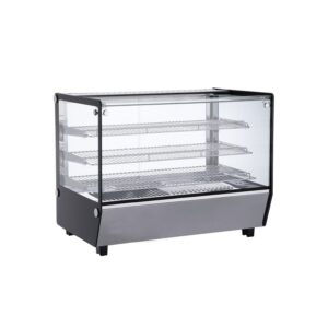 Polarman PLM-R160L-5 34″ 3 Shelf Countertop Heated Display Case with Sliding Doors