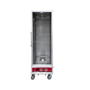 Polarman PLM-W420L-P 31 2/5″ Full Size Insulated Heated Holding / Proofing Cabinet with Clear Door