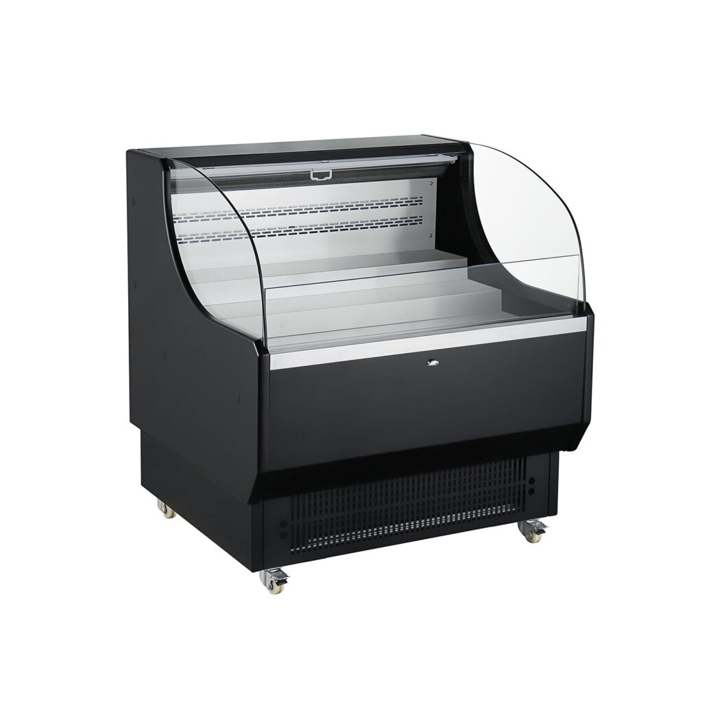 Polarman PLM-R290L 39″ Black Horizontal Refrigerated Air Curtain Merchandiser