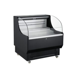 Polarman PLM-R290L 39″ Black Horizontal Refrigerated Air Curtain Merchandiser