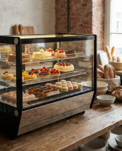 Polarman PLM-W120L-5 28″ Countertop Refrigerated Bakery Display Case with LED Lighting