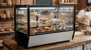 Polarman PLM-W120L-5 28″ Countertop Refrigerated Bakery Display Case with LED Lighting