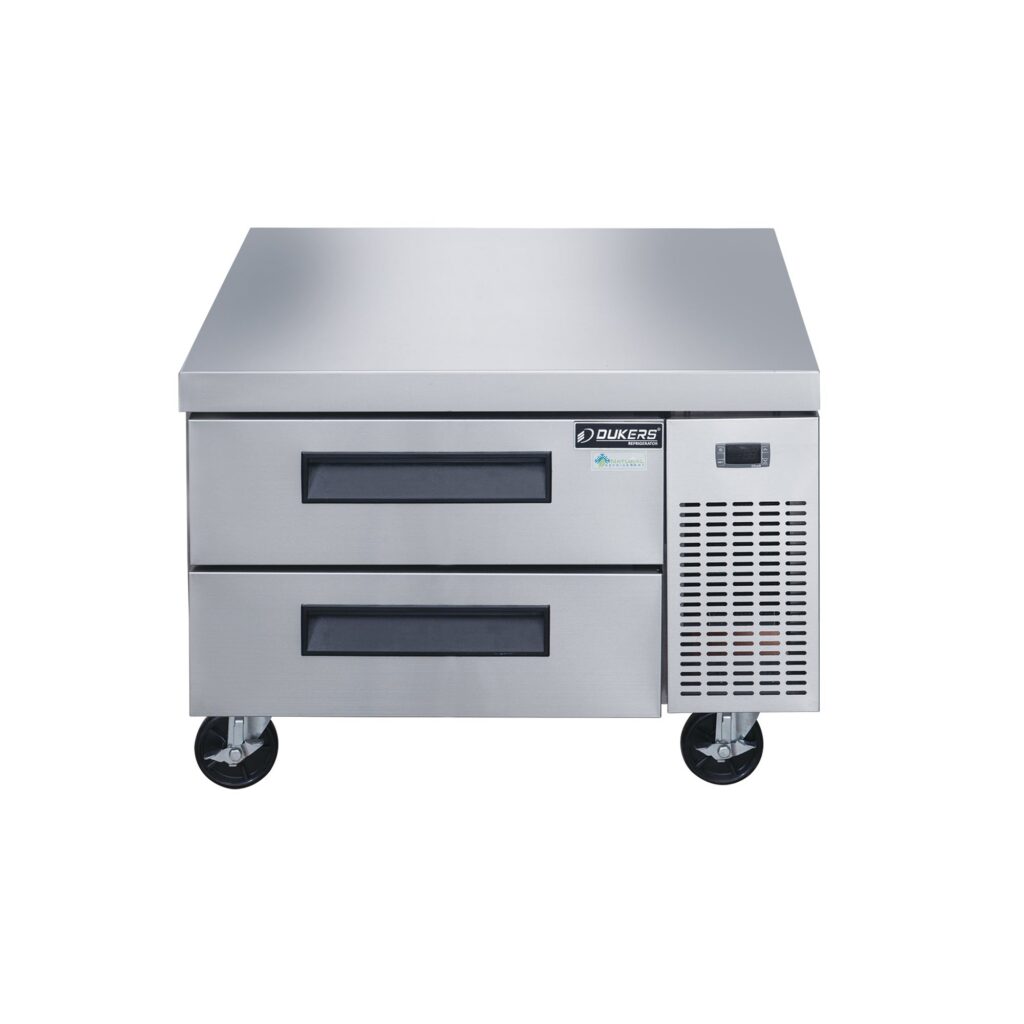 Dukers DCB36-D2 36″ Refrigerated Chef Base with 2 Drawers, All Stainless Steel