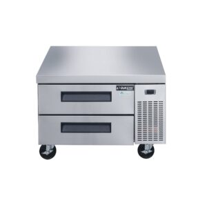 Dukers DCB36-D2 36″ Refrigerated Chef Base with 2 Drawers, All Stainless Steel