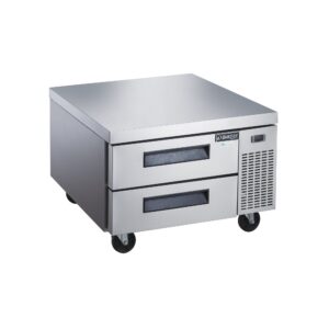 Dukers DCB36-D2 36″ Refrigerated Chef Base with 2 Drawers, All Stainless Steel