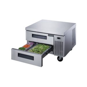 Dukers DCB36-D2 36″ Refrigerated Chef Base with 2 Drawers, All Stainless Steel