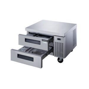 Dukers DCB36-D2 36″ Refrigerated Chef Base with 2 Drawers, All Stainless Steel