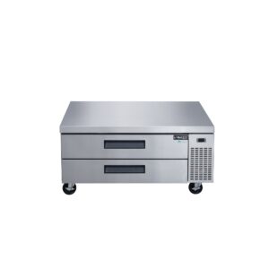 Dukers DCB48-D2 48″ Refrigerated Chef Base with 2 Drawers, All Stainless Steel