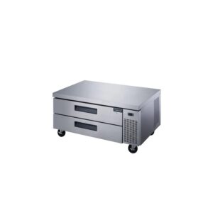 Dukers DCB48-D2 48″ Refrigerated Chef Base with 2 Drawers, All Stainless Steel