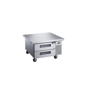 Dukers DCB52-60-D2 60″ Refrigerated Chef Base with 2 Drawers, All Stainless Steel