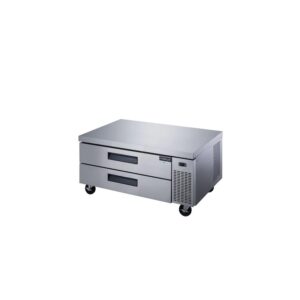 Dukers DCB52-60-D2 60″ Refrigerated Chef Base with 2 Drawers, All Stainless Steel