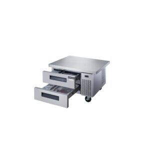 Dukers DCB52-60-D2 60″ Refrigerated Chef Base with 2 Drawers, All Stainless Steel