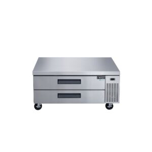 Dukers DCB52-D2 52″ Refrigerated Chef Base with 2 Drawers, All Stainless Steel