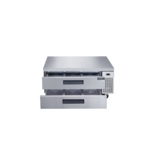 Dukers DCB52-D2 52″ Refrigerated Chef Base with 2 Drawers, All Stainless Steel