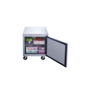 Dukers DUC29R 29″ Undercounter Refrigerator with One Solid Full Door, 7 Cu.Ft.