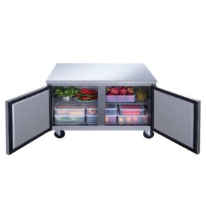 Dukers DUC36R 36″ Undercounter Refrigerator with Two Solid Full Doors, 9.6 Cu.Ft.