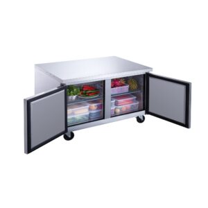 Dukers DUC36R 36″ Undercounter Refrigerator with Two Solid Full Doors, 9.6 Cu.Ft.