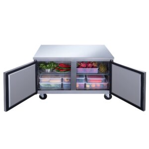 Dukers DUC48R 48 1/8″ Undercounter Refrigerator with Two Solid Full Doors, 12.2 Cu.Ft.