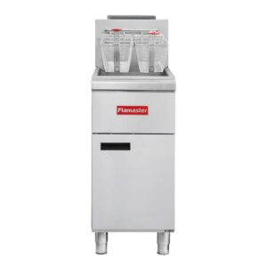 Flamaster FLM-VF40-NG 15 1/2″ Gas Open Pot Fryer, SS304 Oil Tank, Natural Gas, 40-50 lb, 100,000 BTU