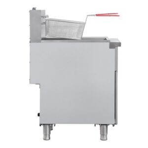 Flamaster FLM-VF40-NG 15 1/2″ Gas Open Pot Fryer, SS304 Oil Tank, Natural Gas, 40-50 lb, 100,000 BTU