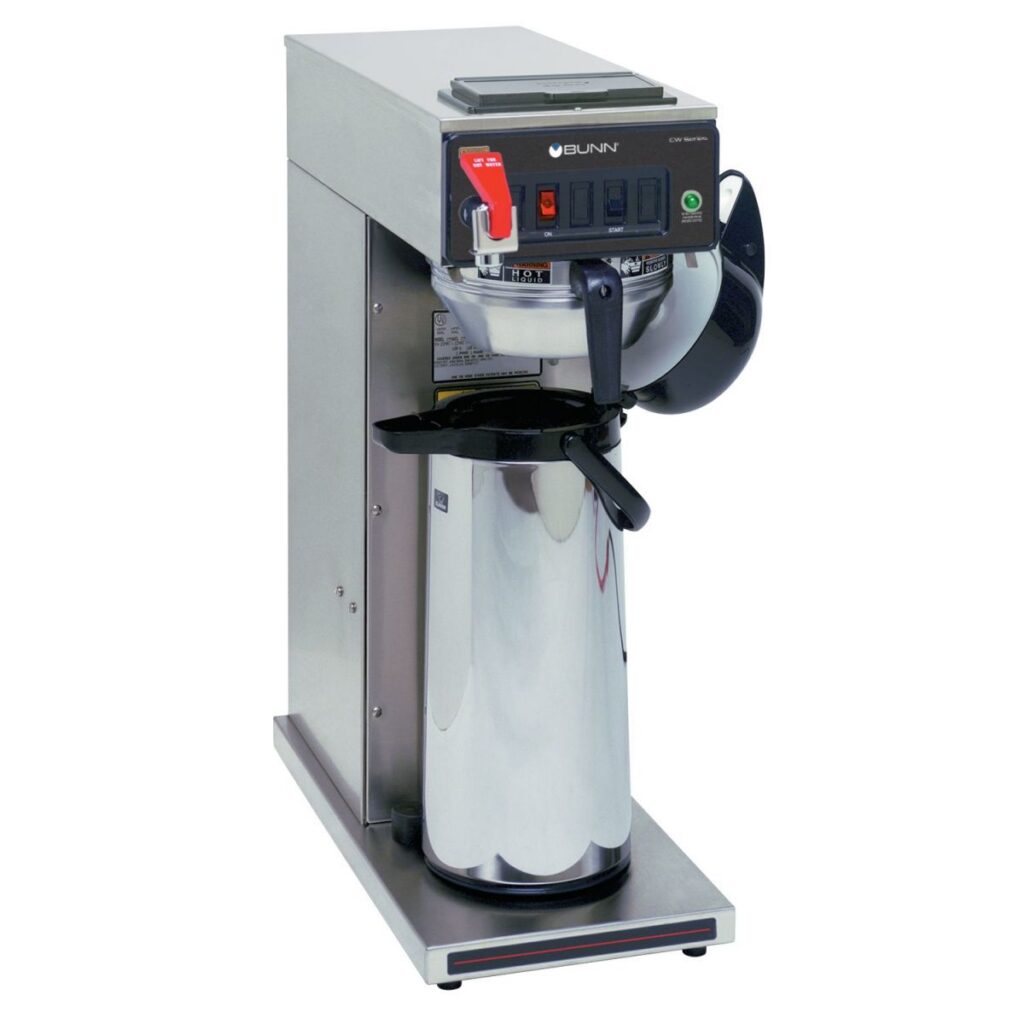 BUNN CWTF15-APS Airpot Coffee Brewer — Plumbed, Stainless Steel Funnel (Airpot Sold Separately)