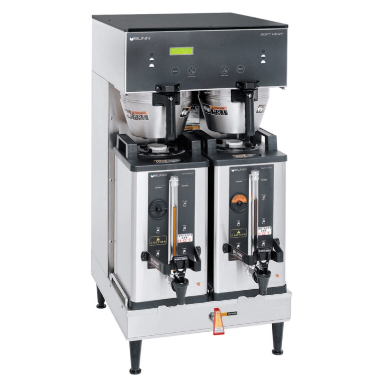 BUNN Dual SH Soft Heat DBC Digital Coffee Brewer — 120/208-240V, Stainless Steel (Servers Sold Separately)